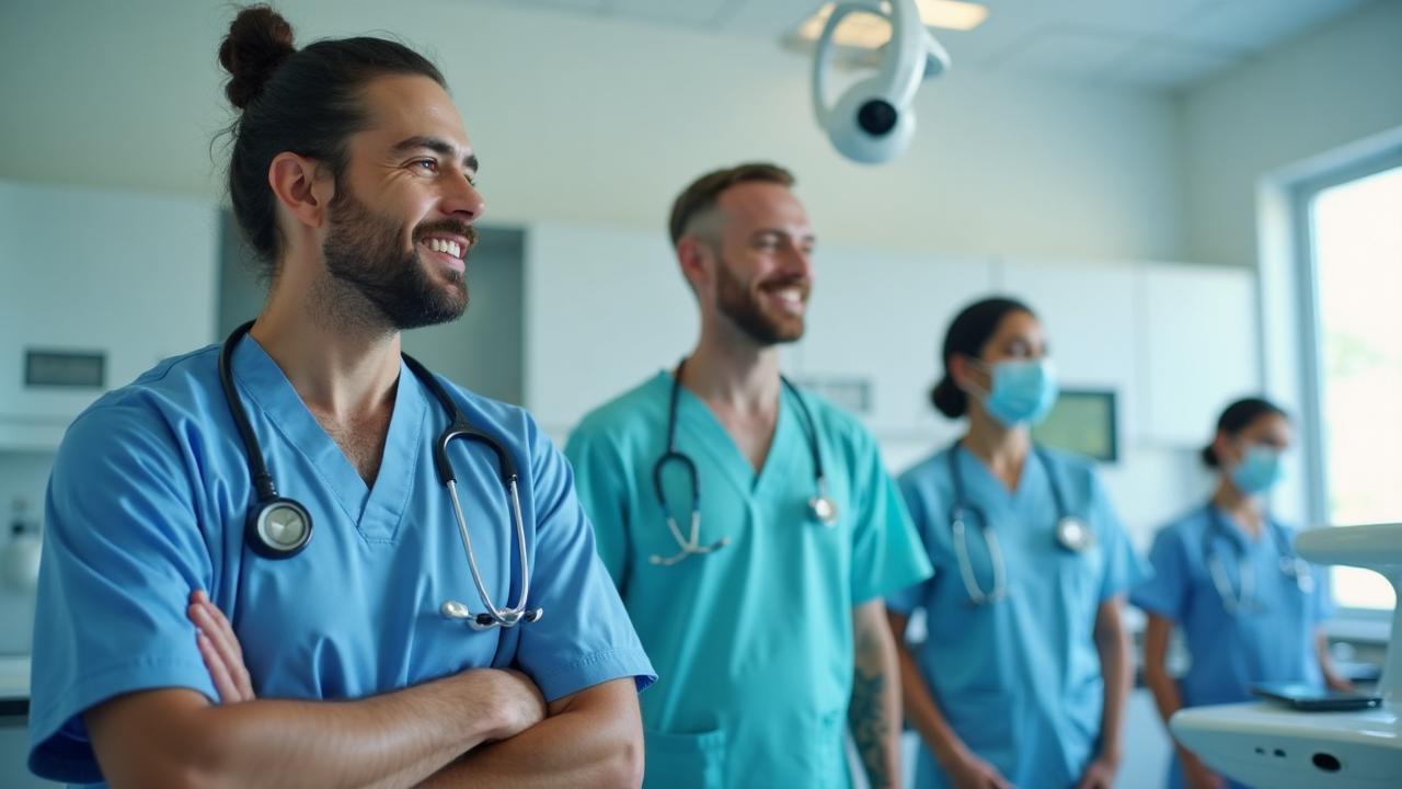 Professional dental team